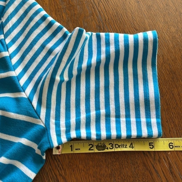 Jones New York Sport sz XL blue with white stripes t shirt - Picture 9 of 9